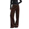 GREEN BELT Corduroy Straight-Leg Casual Pants