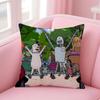 Anime R-Robot D-Dreams Cushion Cover Home & Car Multi-Scene Pillow Cover - Reversible, Soft & Durable for Daily Use