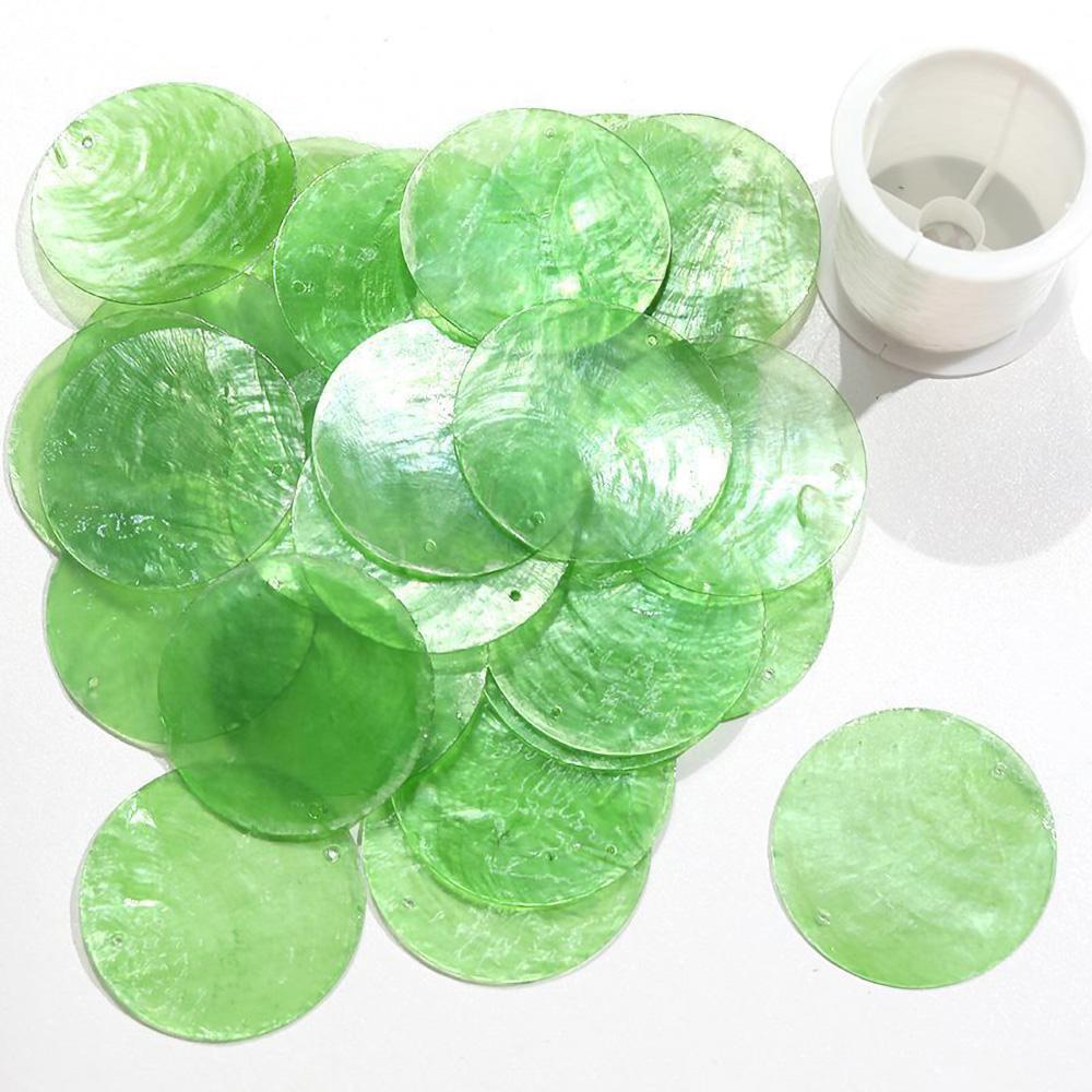 10pcs Round Disc Mirror Shell Beads Pendant Beige Mother of Pearl Charms for Handmade Earring DIY Craft Necklace Jewelry Making