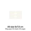 High Quality Ring Binder Notebook A5 Personal A6 A7 A8 Size Insert Refills Loose Leaf Spiral Diary Planner Inner Core 100g Paper