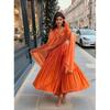 ANNI DESIGNER Anarkali Donna Kurta Semplice in Viscosa con Pantaloni e Dupatta