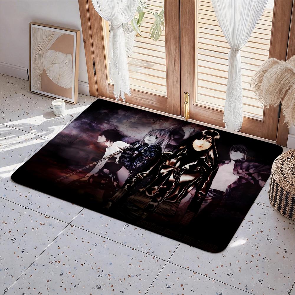 Hot Anime D Death N Note Floor Mat Eco  Flannel Doormat Non Slip Odorless Indoor Floor Rug Soft Short Plush Home Mat