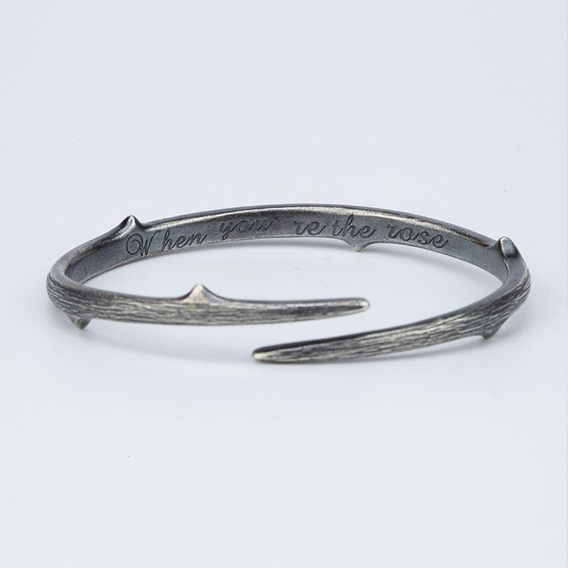 XIYANIKE Men Thai Silver Twisted Woven Opening Bracelets Bangle Neutral Retro Original Handmade Exquisite Jewelry Unique Gift