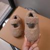 Warm Children Flat Shoes Non-Slip Winter Shoes Fashion Fleece Fur Shoes  Kids