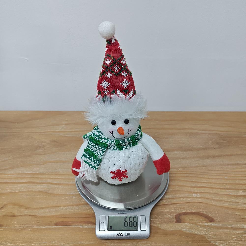 Lighted Christmas Table Decorations, LED Lighted Xmas Snowman Ornaments, Lighted Up Christmas Snowman Doll For Home Indoor Holiday Party Decor