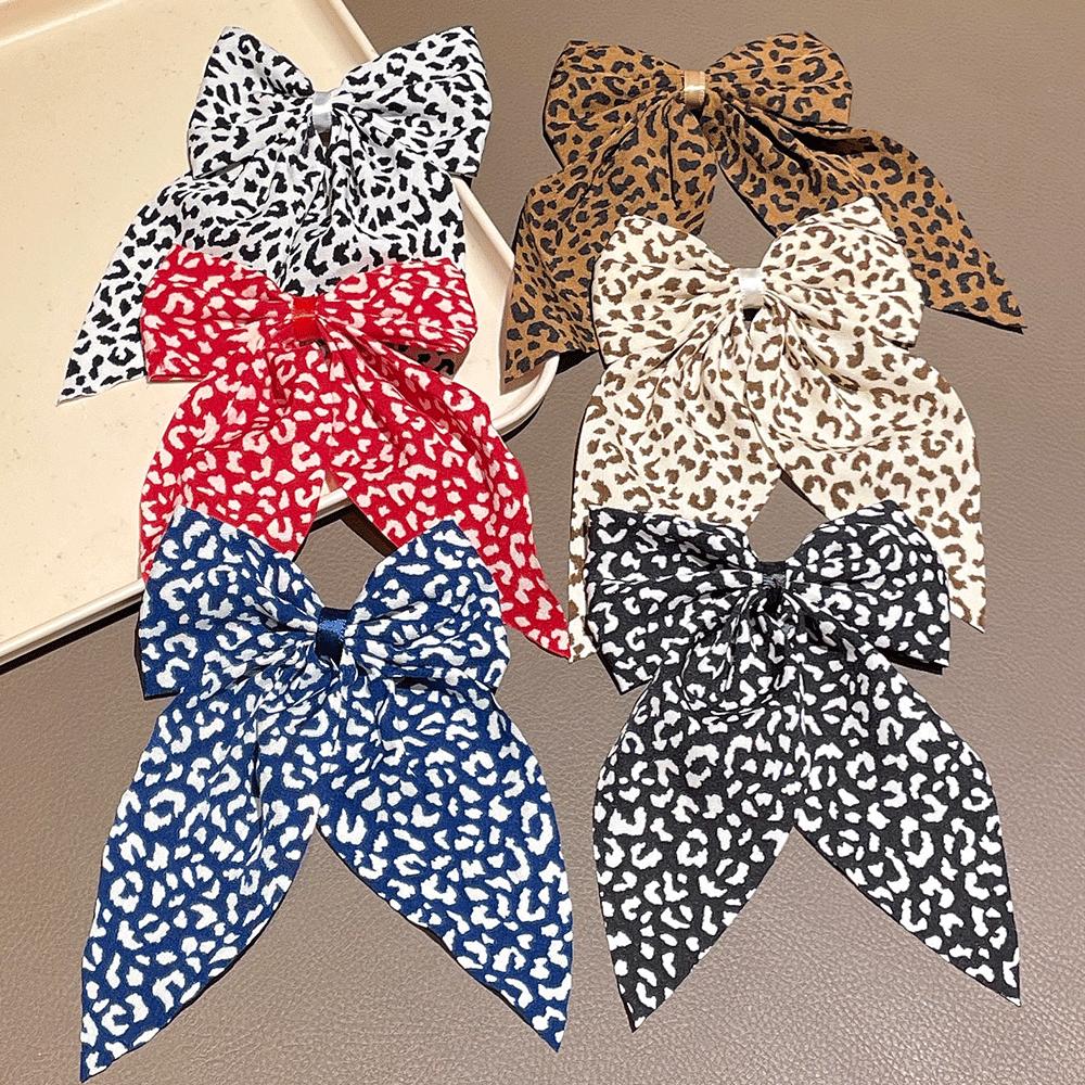Multi- Trendy Leopard Print Bow Hair Clips - Bold Styles for able Women, Cute Hair Accessory Gifts for Girls