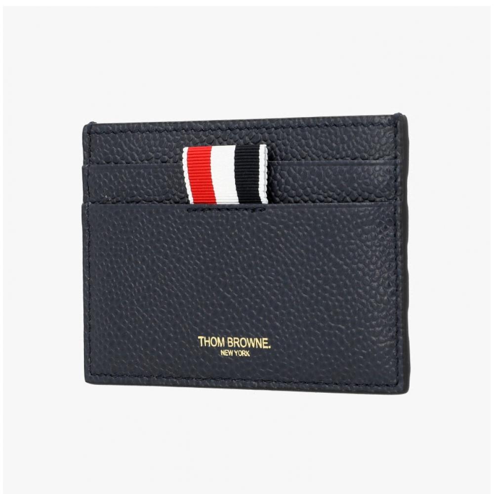 Thom Browne Pebble Grain 4 Bar Stripe Card Wallet Uaw075a 00198 415