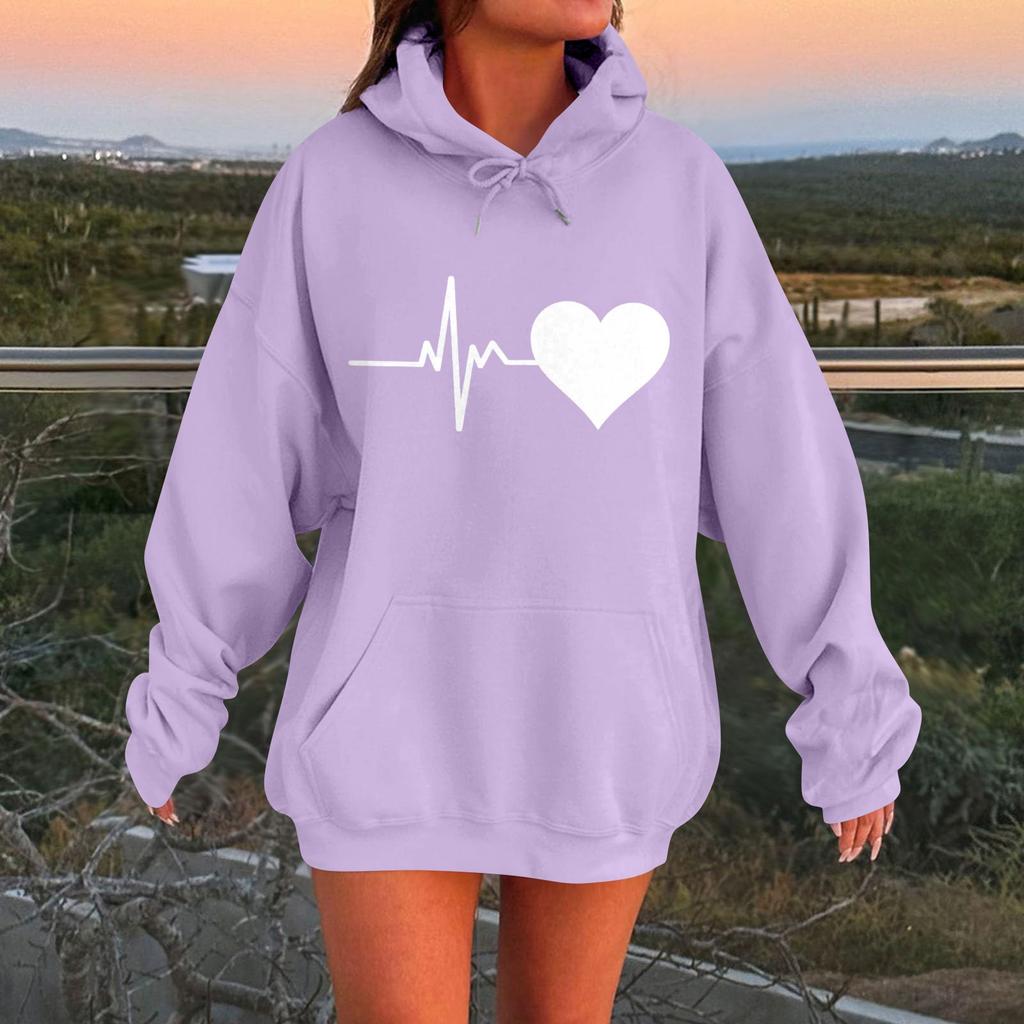Womens Hoodies Oversized Sweatshirts Long Sleeve Casual Pullover Hooded Sweatshirt Tops