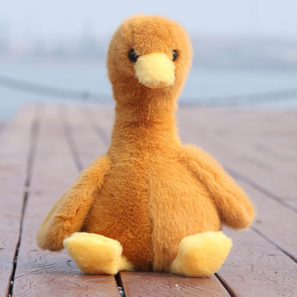 Cute White Duck Plush Toy With Pp Cotton Filling For Kids Gift And Bedroom Decor