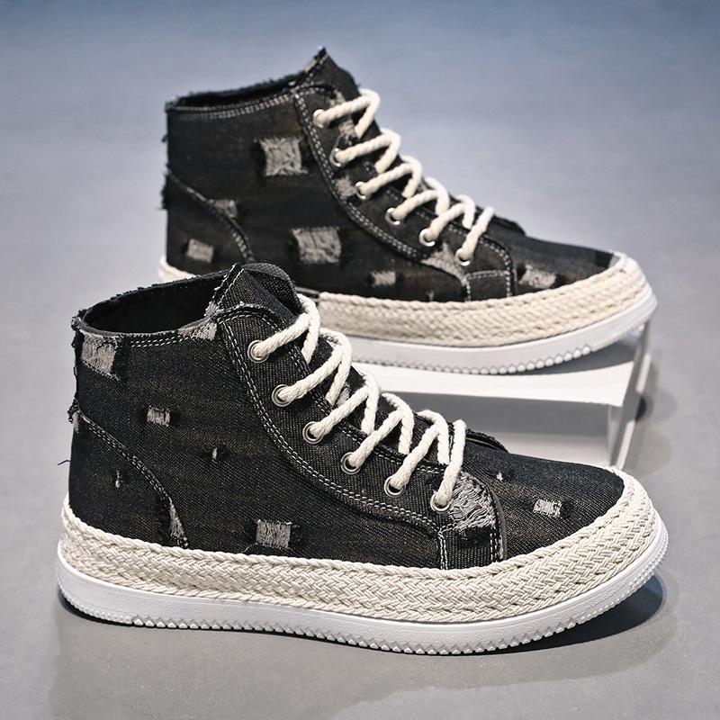 

Canvas shoes men s autumn 2025 new men s shoes trend high-top board shoes youth trend casual sports shoes men 39