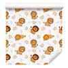 Lions Wallpaper White, Cream, Gold and Orange for Living Room and Bedroom 50x1000
