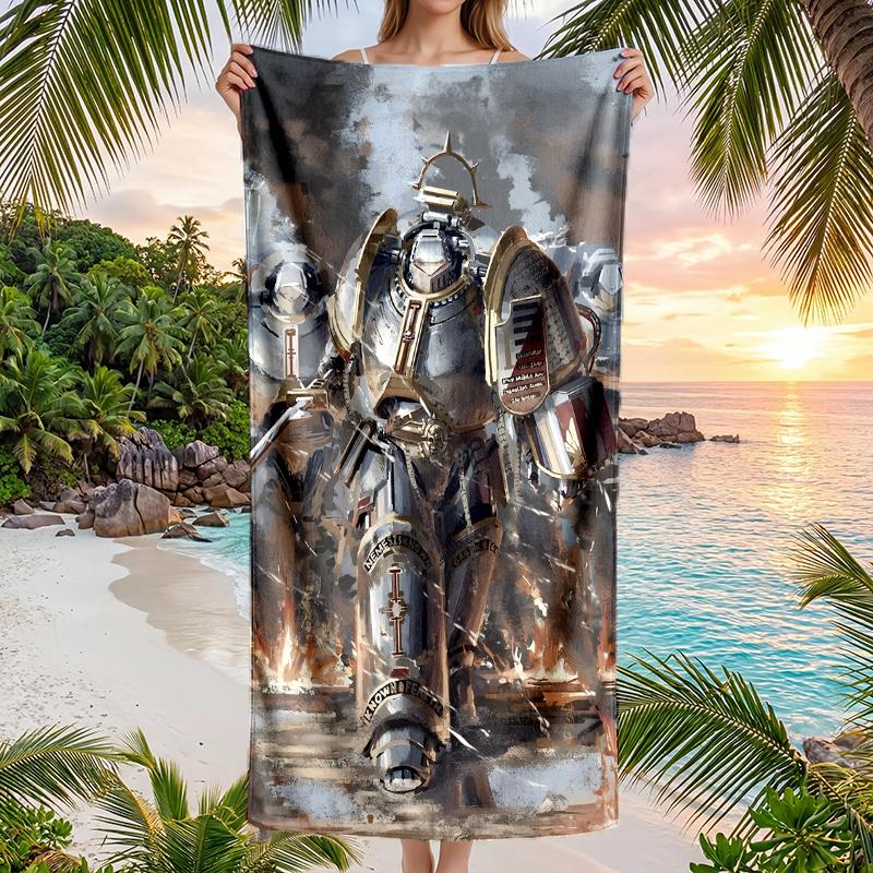 Warhammer Mode Strandtuch: Ideal für Sommerabenteuer Weich, saugfähig und schnell trocknend geeignet zum Schwimmen und Baden