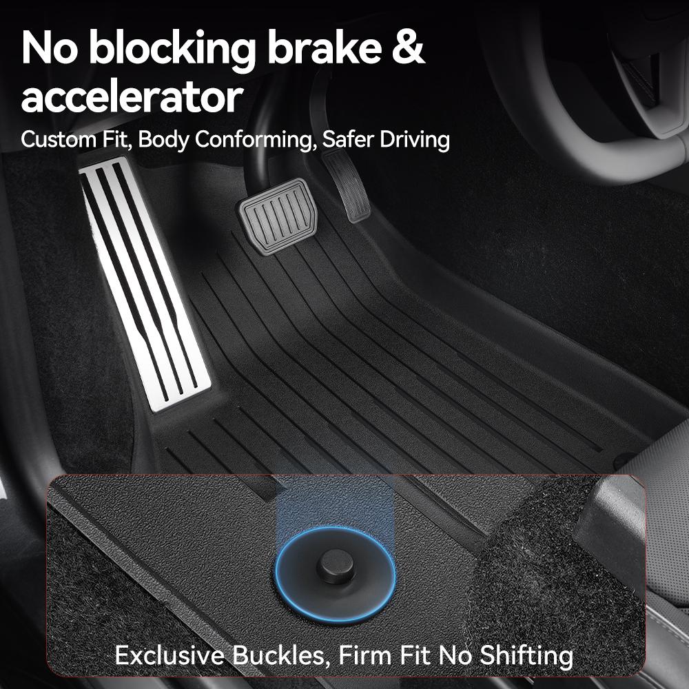 AMM1 YZ For Tesla Floor Mat Model YL 2026 Car Trunk Mat Set Luggage Mat TPE Waterproof Anti-Slip Set LHD&RHD Floor Liner Mat