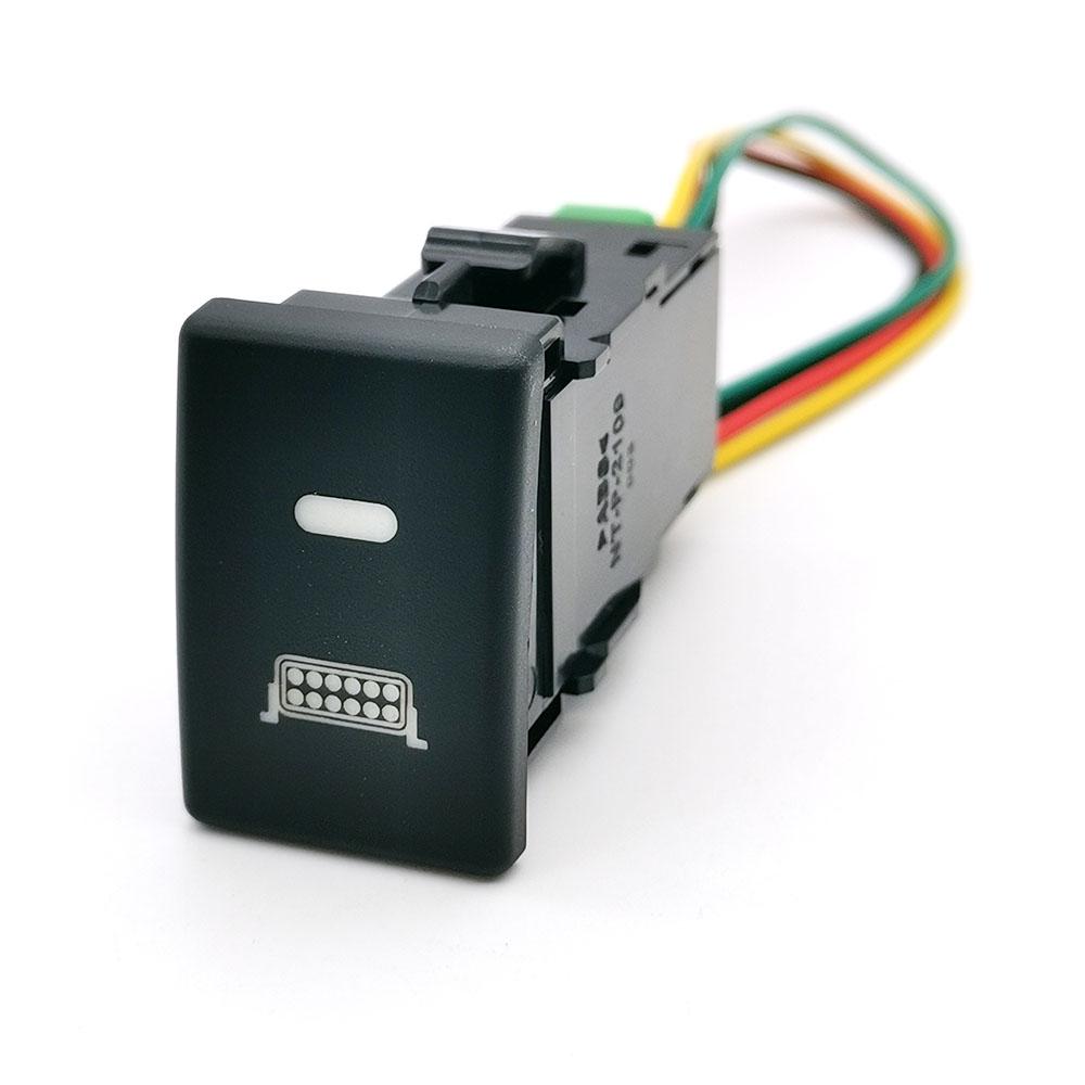 1PC Car LED Light Power ON OFF Fog Light Radar Button Switch Refitted Switch with Wire For Isuzu D-MAX Accessories