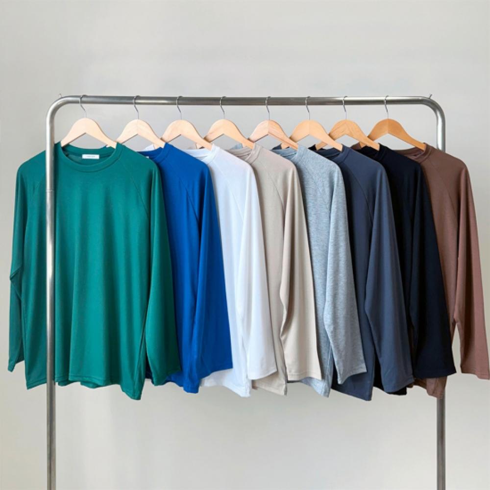 New Arrivals Open Run Women Loose FiT Round Neck Long Sleeve Basic T shirT 8 