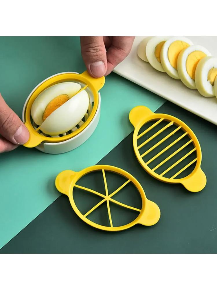 1pc-Stainless Steel Egg Slicer Egg Split Device Handheld Mushroom Kiwi Divider Tomato Cutter Multifunction Slicing Mould