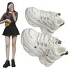 Korean version of dad shoes, women's travel shoes, little white shoes, heightened thick soles, simple and fashionable running shoes, not stinky, not