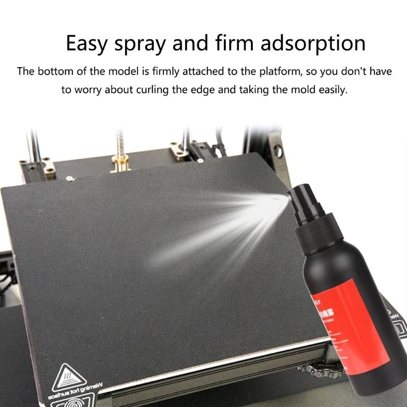 100ML Anti-Warping Klebstoff-Sprays für 3D-Druckplattformen 3D-Druckerzubehör Sprays Klebstoffe für 3D-Drucker-Heizbettteil