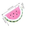 Cute Watermelon Coin Purse Zipper Cartoon Mini Card Bag Funny Plush Fruit Wallet  Women