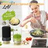 Organic Sprout Grower Sprouting Jar Kit Wide Mouth Glass with Lid Blackout