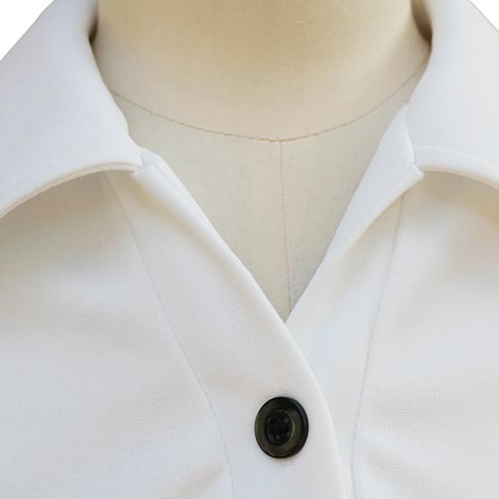 Damen Herbst Langarm Bodycon Arbeitskleid Revers Knopfleiste Formelles Kleid Midi Business Büro Etuikleid Bleistiftkleid