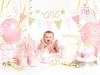 Partydeco Pink Gold Birthday Garland
