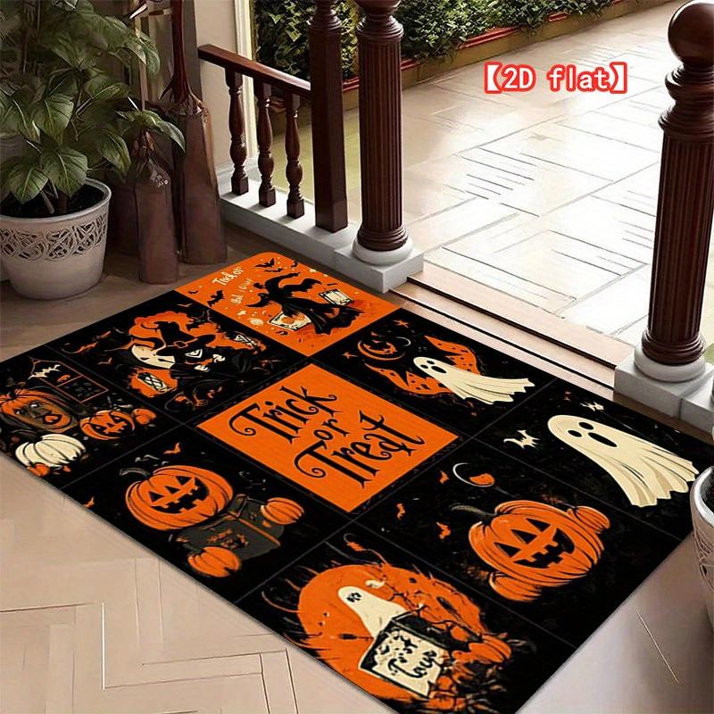 

VIKAMA Halloween Carpet Crystal Velvet Floor Mat Door Mat Living Room Carpet Welcome Mat Outdoor Carpet Home Decoration 40X60CM (1.3X2FT