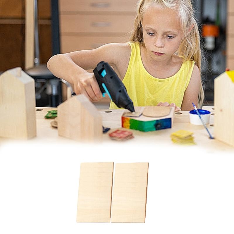 12Pcs Basswood Sheets Unfinished Wood Sheets 6Inch 11.8Inch Unfinished Wood Squares Boards Wood Sheets for Art Craft