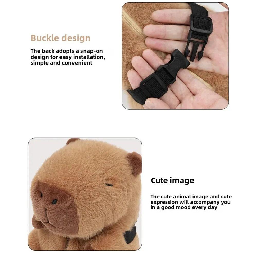 Capybara Car Tissue Box Cartoon Tissue Storage Bag Car Backseat Hanging Tissue Bag  Home Decor