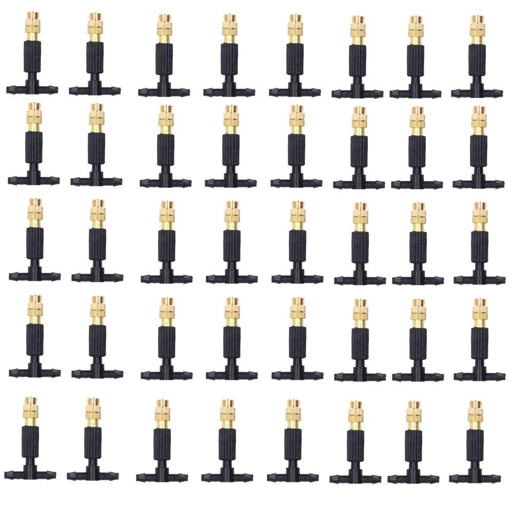 40pcs Removable Misting Nozzle Brass Misting Sprinkler Gardening Nozzle Seedling Cultivation 40PCS