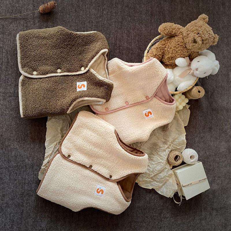 Kinder Herbst Winter Retro Warm Vielseitige Weste Jungen Mädchen Baby Doppelseitige Weste
