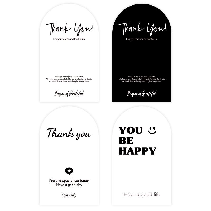 50-pack Airplane-Themed Thank You Box Sealing Stickers for Packaging and Decoration