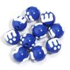10Pcs Acrylic M Bean Round Beads Candy Color Hand Painted Loose Bead for DIY Jewelry Beaded  Phone Bag Charm Accessories