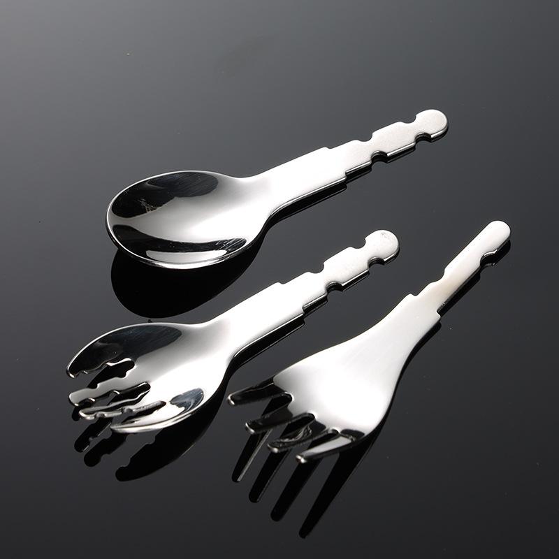 316 stainless steel spoon head children's tableware infants and toddlers eat rice spoon head baby 304 spoon head fork head work in progress