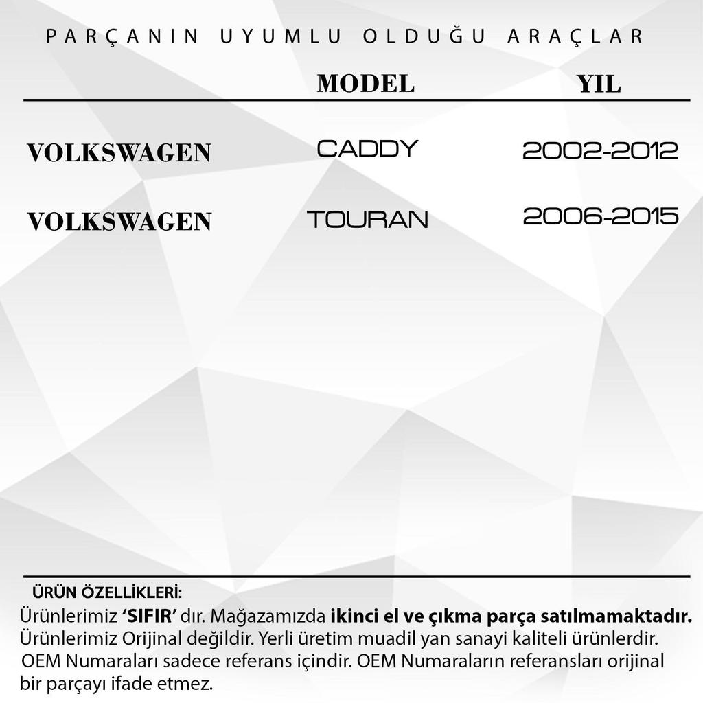 Right Front Door Opener Cable for Volkswagen Caddy, Touran
