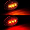 Smoked LED Side Fender Marker Dually Bed Light For 1999-2010 F350 Ford Amber/Red