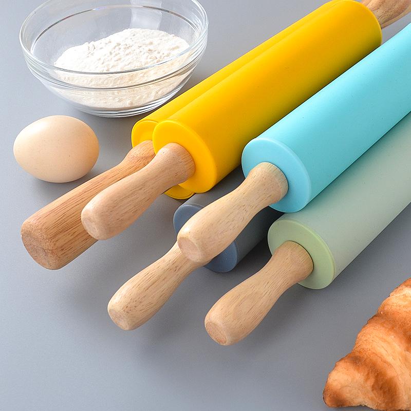 Mini Antihaft-Silikon-Nudelholz für Kinder - Ideal zum Ausrollen von Teig und Knödelhüllen