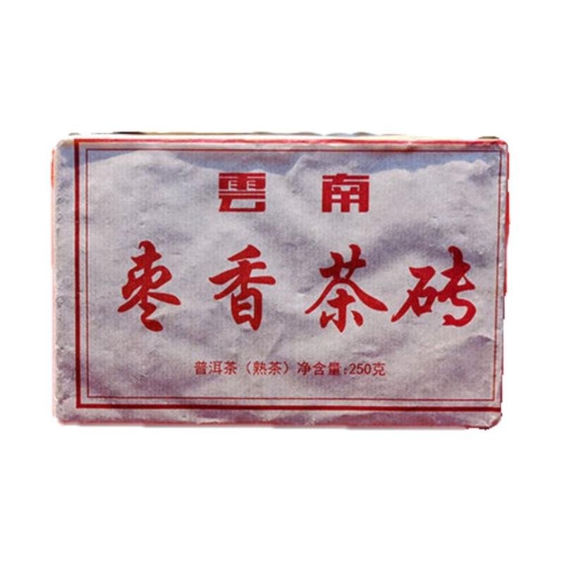 Organic Ripe Pu Erh Tea Bricks, Jujube Flavor, 250g, Healthy Natural Brew