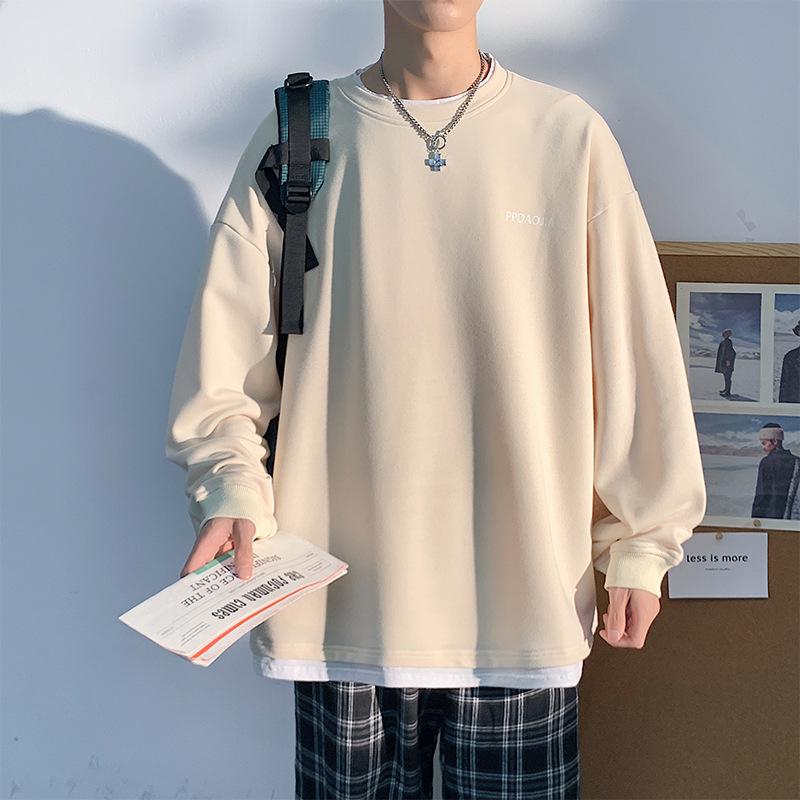 

Поддельные футболки с длинными рукавами для мужчин. Новые модные бренды осени со свитерами внутри, укороченные рубашки и одежда для мужчин. 5XL