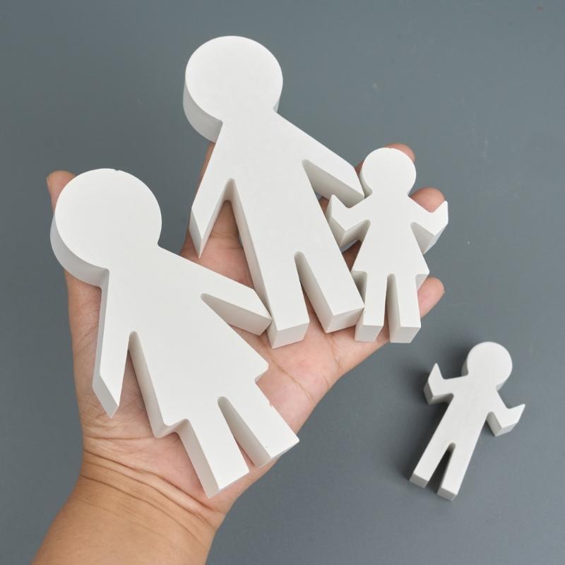 Rodinná tématická figurka Silikonové formy na svíčky pro dekoraci domova svíčkami Formy z epoxidové pryskyřice Silikonové formy na beton, sádru