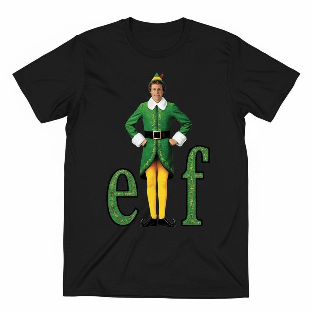 Elf Girls Buddy Logo Cotton T-Shirt