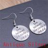 Boucles d'oreilles Symbole Om Yoga Vintage Boucles d'oreilles Mode Pour Femmes Apprêts de Fabrication de Bijoux DIY