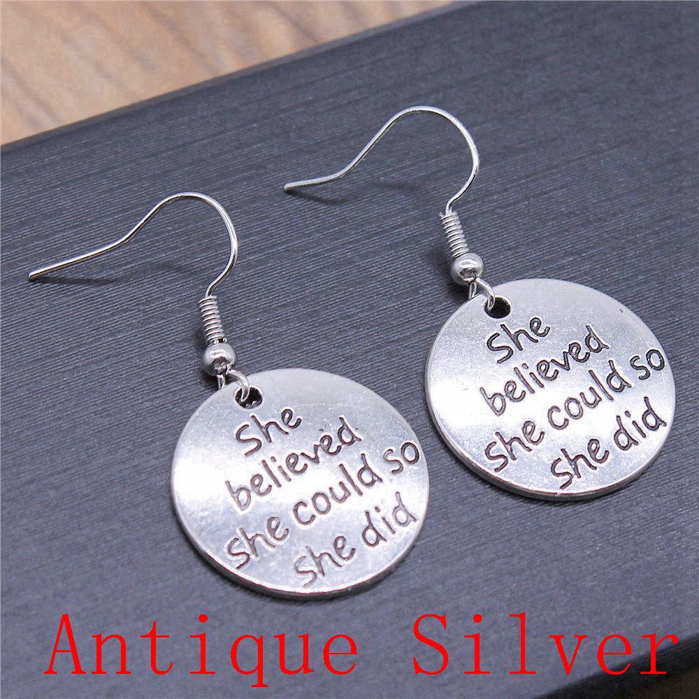 Boucles d'oreilles Symbole Om Yoga Vintage Boucles d'oreilles Mode Pour Femmes Apprêts de Fabrication de Bijoux DIY