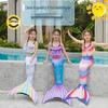 Kids' Mermaid Tail Swimsuit Set - Girls' Princess Dress & Quick-Dry Performance Swimsuit