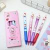 4Pcs Cute Cartoon Hello Kitty Erasable Pen Kawaii Quick Drying Neutral Pen Student Stationery Neutral Pen Writing Supplies