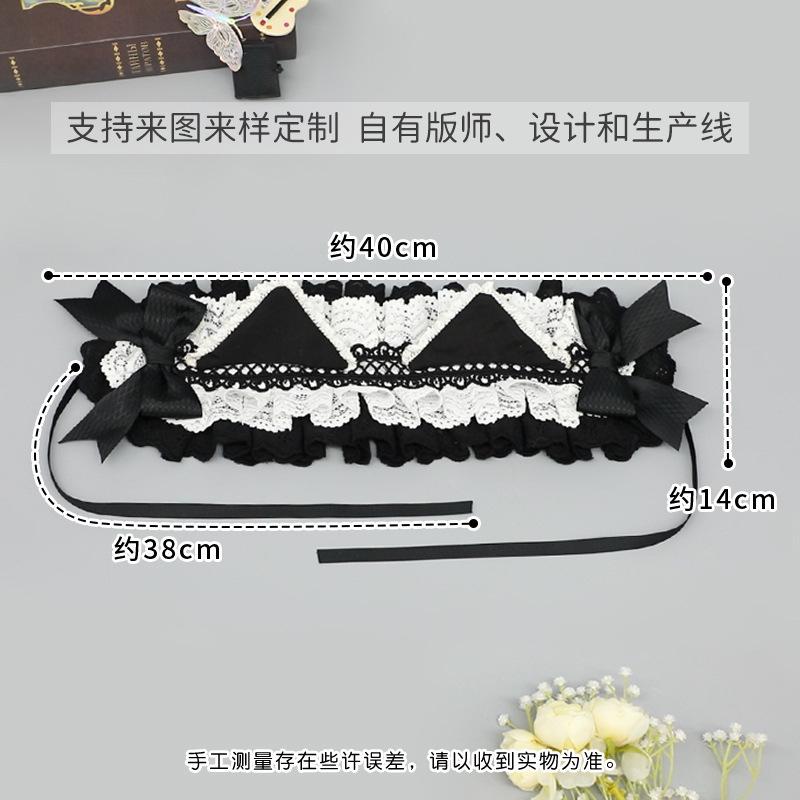 Original headband milk coffee sweet and cute lolita cat ear headband bow hairpin kclo lady headdress