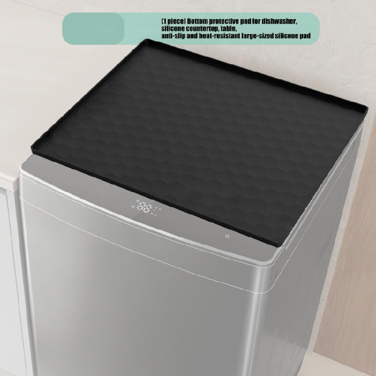 Dishwasher Drip Tray with Raised Edge Silicone Dishwasher Tray Mat for Under Most Portable Dishwasher Enduring