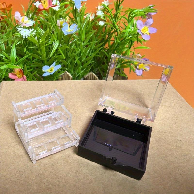4pcs UV-Reactive Display Box for Showcasing Crystals Diamonds Gemstones Showcase Mineral Collector's Boxes Gift for Home Decor