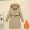 Fleece and Thicker Overcome Women's Medium and Long Winter Korean Version Loose Women's Coat