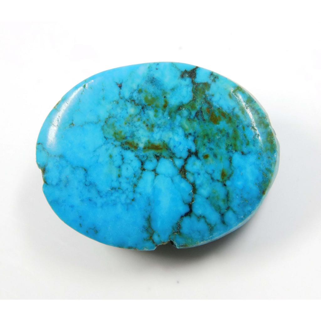 34.45 Ct NATURAL Blue Turquoise Oval Cut CERTIFIED Loose Gemstone for Collection